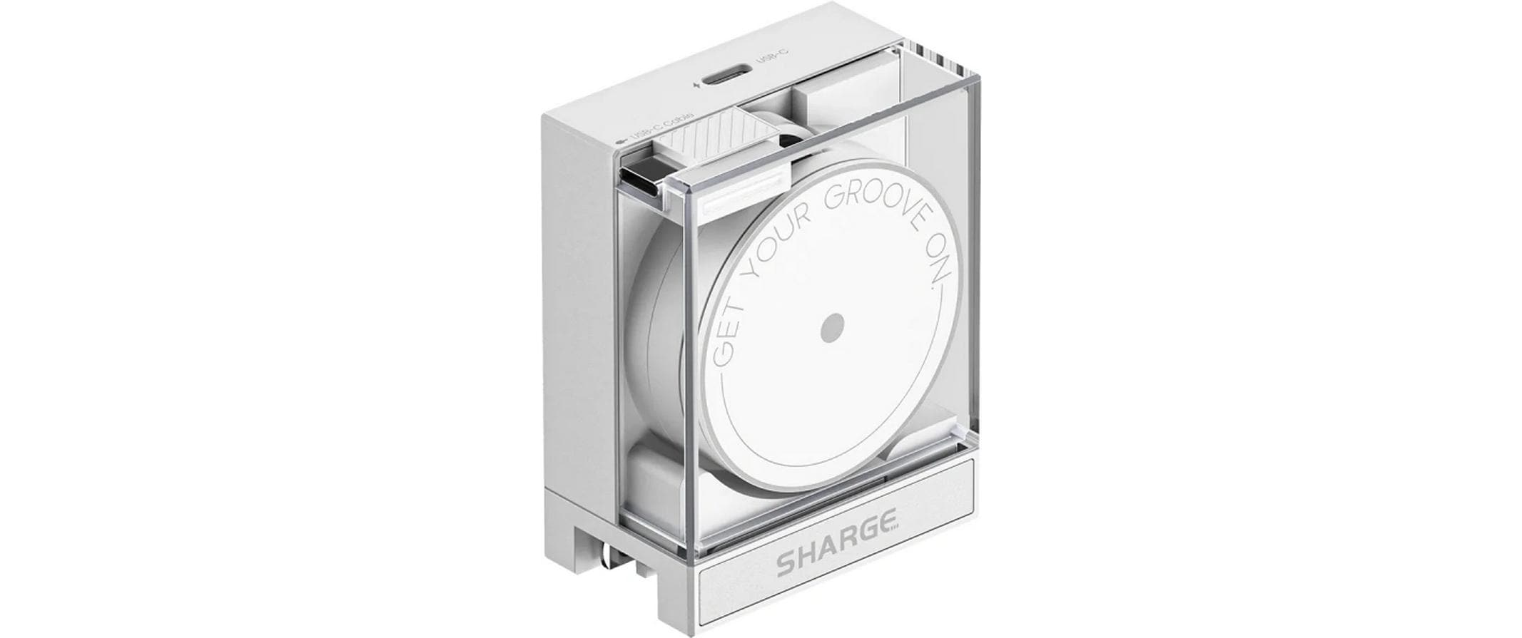 USB-Wandladegerät Retractable 65 WeissEinziehbares Kabel, klappbare Stecker, 65 W maximale Leistung