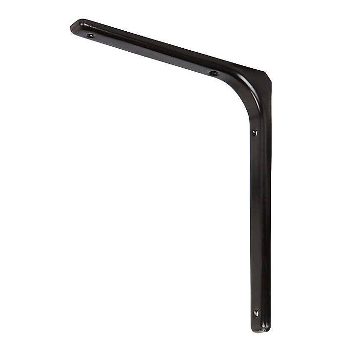 Équerre Alchimy Form pour tablettes de 25 cm à 45 cm, acier noir