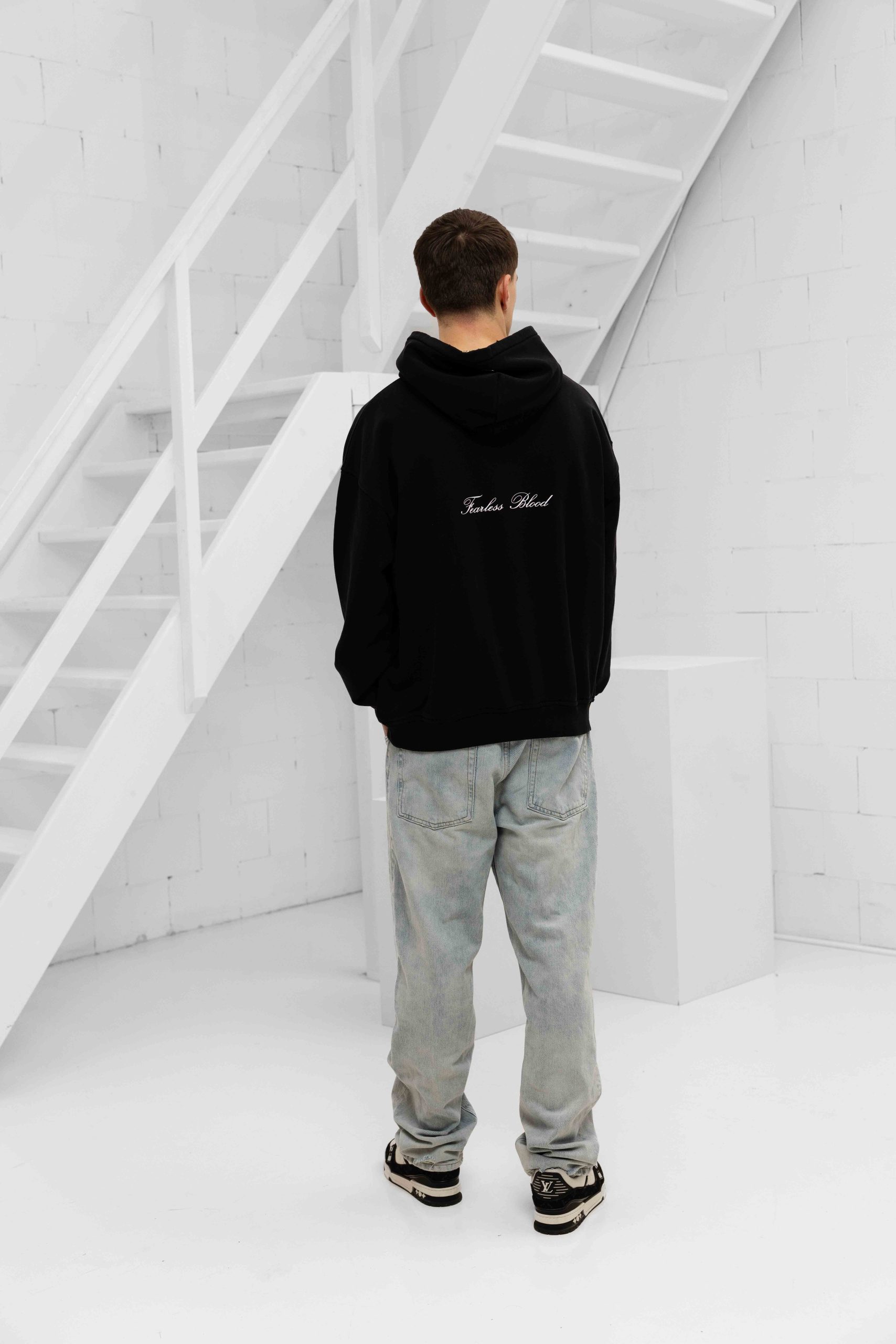 Fearless Blood Justin Hoodie Heren Zwart