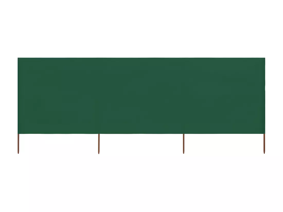 Paravent 3 panneaux Tissu 400 x 80 cm Vert