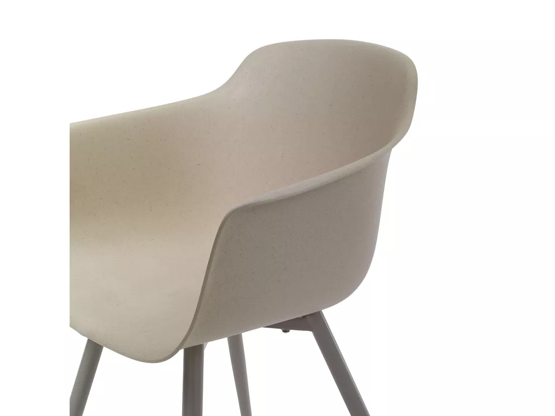 Set de 4 Chaises recyclée LINA beige