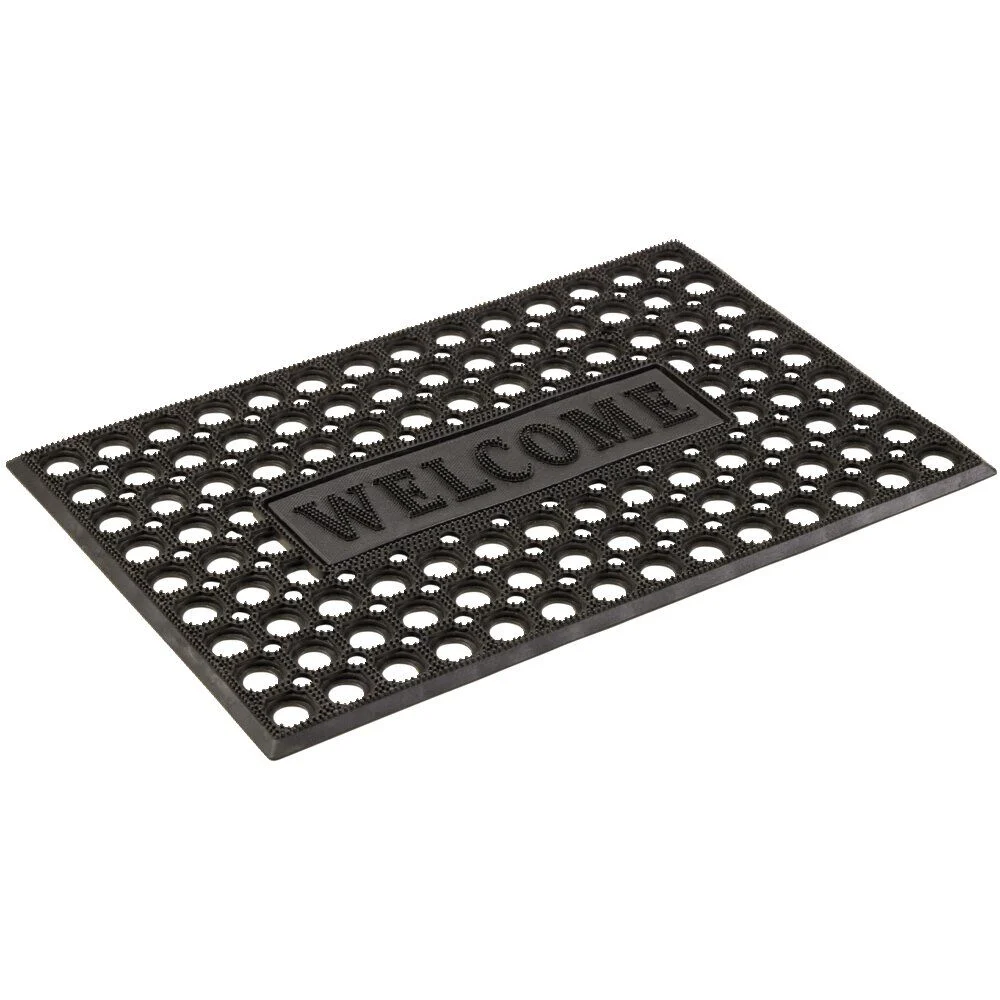 Tapis d'extérieur grattant antidérapent inscription Welcome 60x40 cm