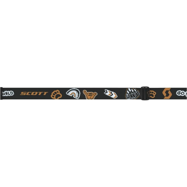 Masque de ski SCOTT JR AGENT BLACK/ORANGE / ENHANCER