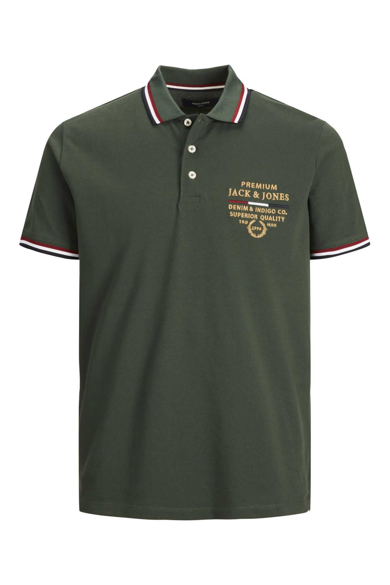 Polo piqué com logo - Verde