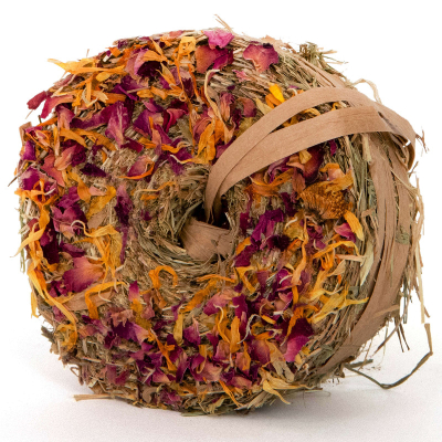 Happy Rancho Nagersnack Donut mit Rosenblüten & Ringelblume