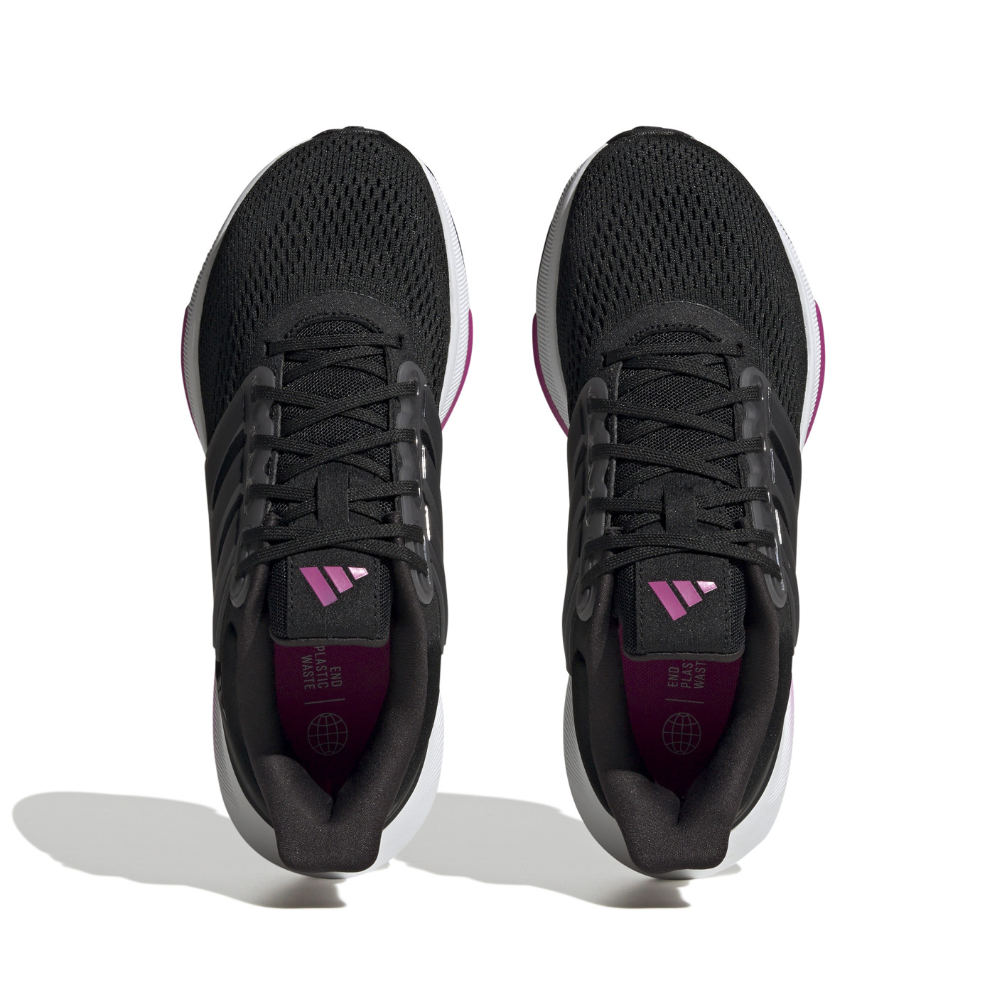 Adidas Ultrabounce Hardloopschoenen Dames Zwart Wit Roze