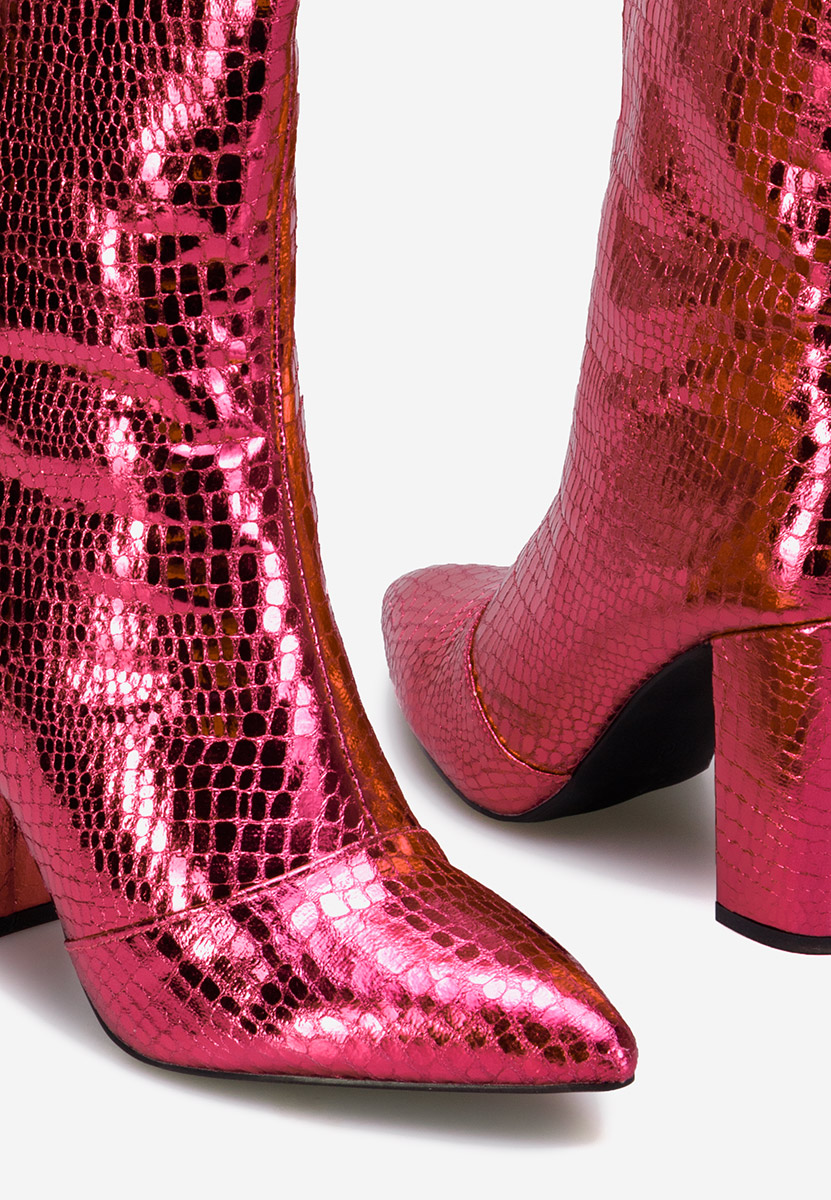 Bottes à talon fuchsia Euphoria