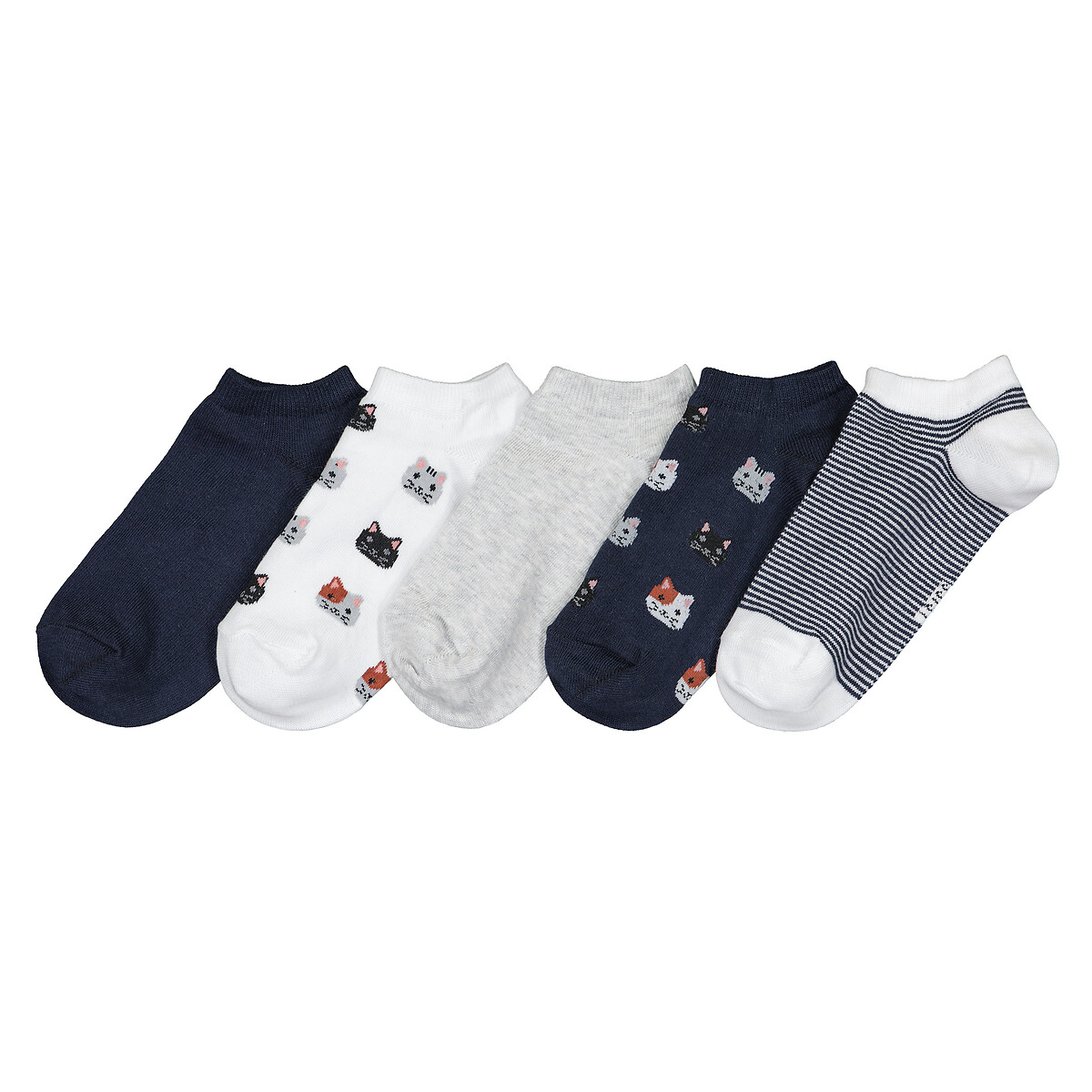 COLEÇÃO LA REDOUTE<br>Conjunto de 5 pares de meias
