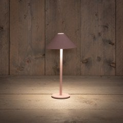 Anna's Collection tafellamp roze D 12,5 H 26,5 cm
