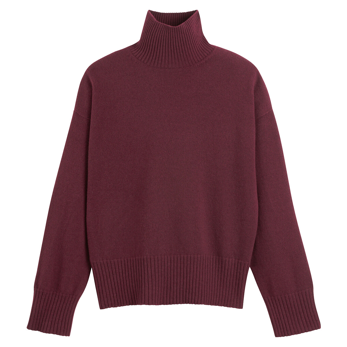 COLEÇÕES LA REDOUTE<br>Trui em lã e cashmere, fabricado na França
