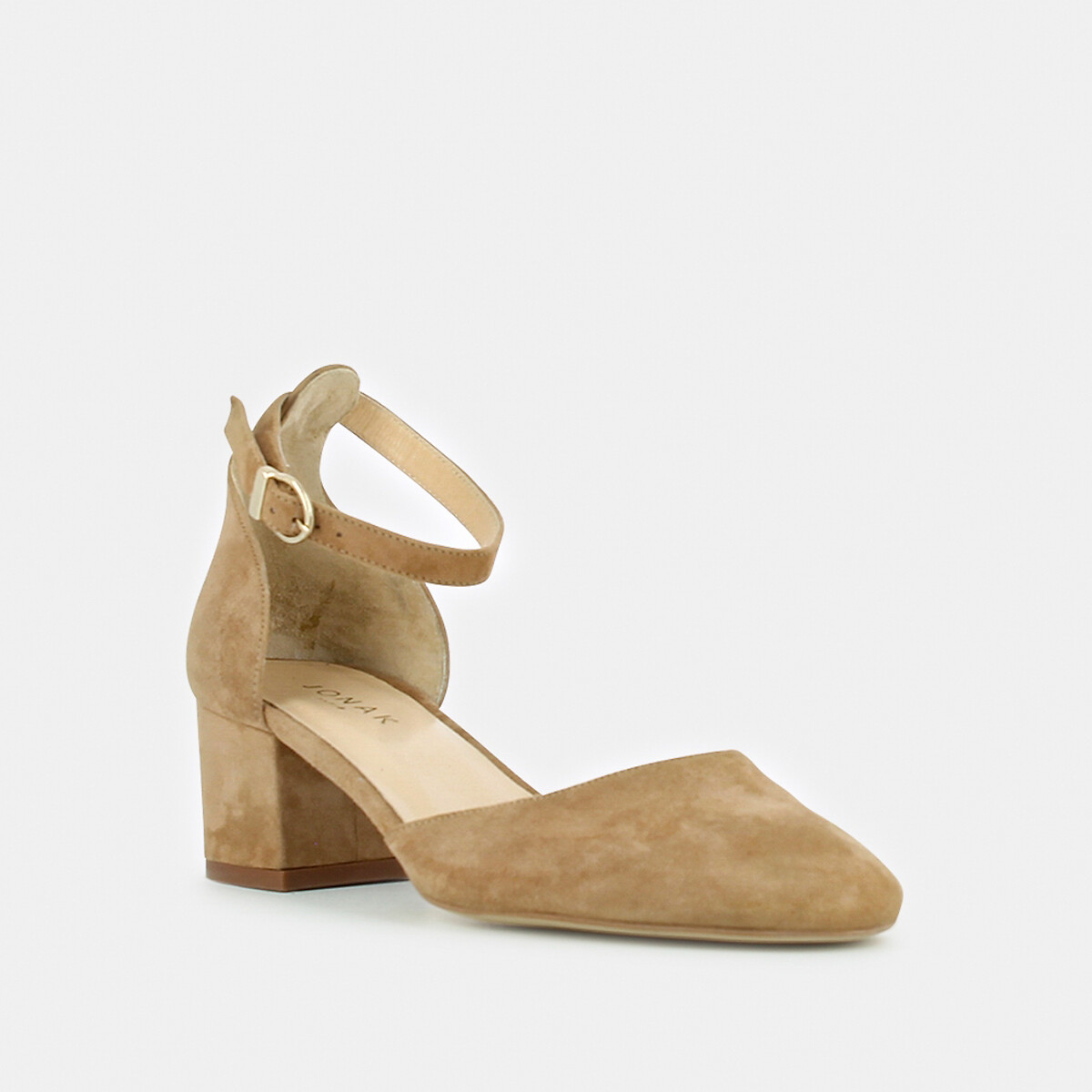 JONAK<br>Escarpins com salto, em couro aveludado Virgilie