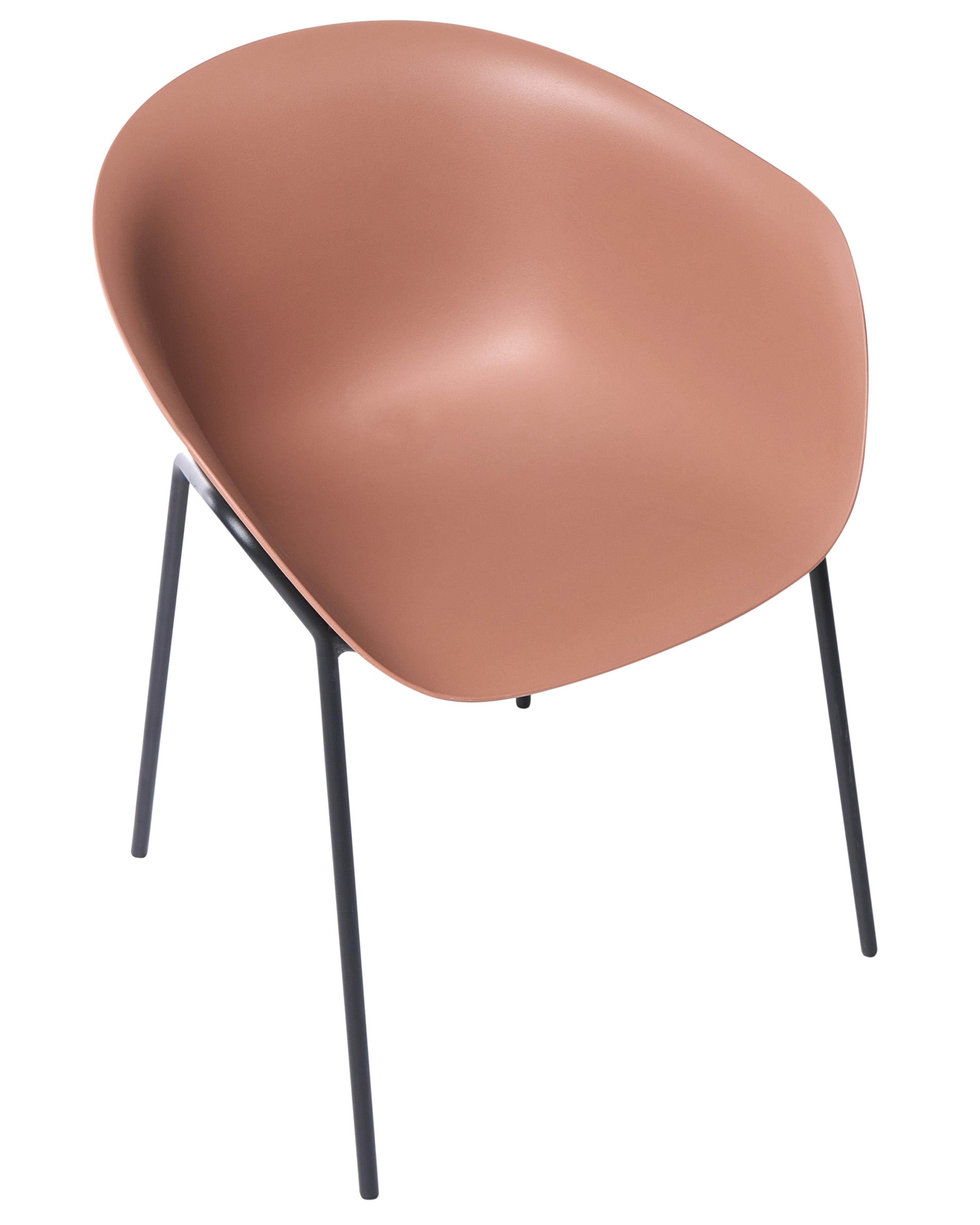 Set van 2 tuinstoelen METEORA Synthetisch materiaal Bruin
