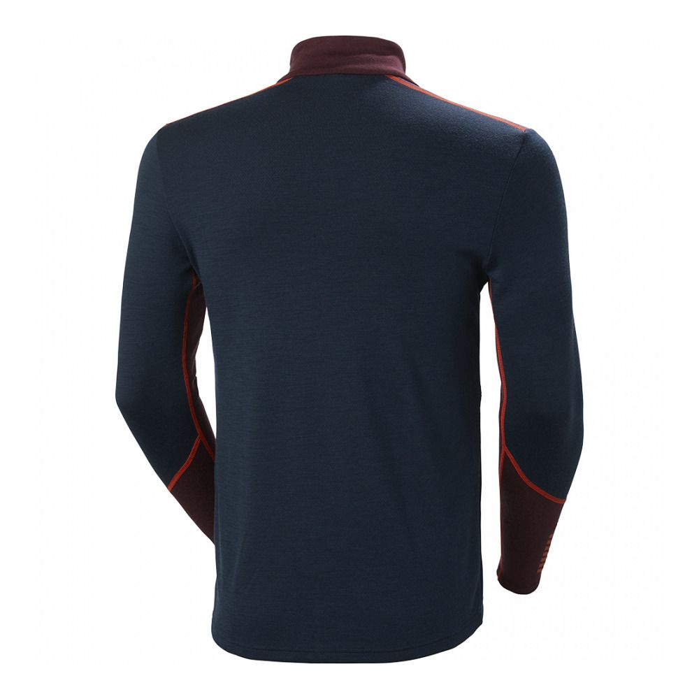 Helly Hansen LIFA MERINO MIDWEIGHT 1/2 ZIP - Sous-couche Homme midnight