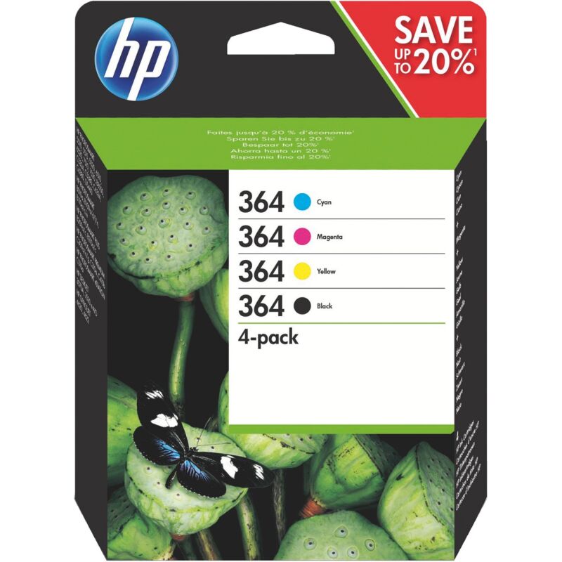 HP 364 Pack cartouche noire + cartouche couleurs pour imprimante jet d'encre