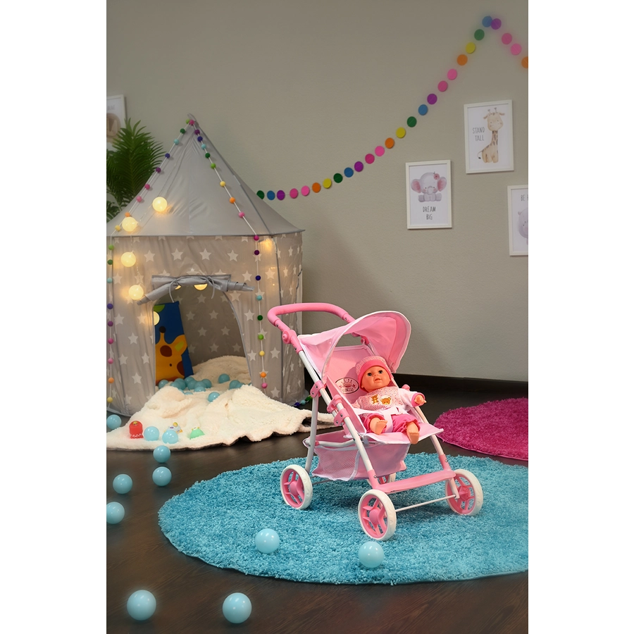 knorr toys® Puppenbuggy Liba - princess white rose