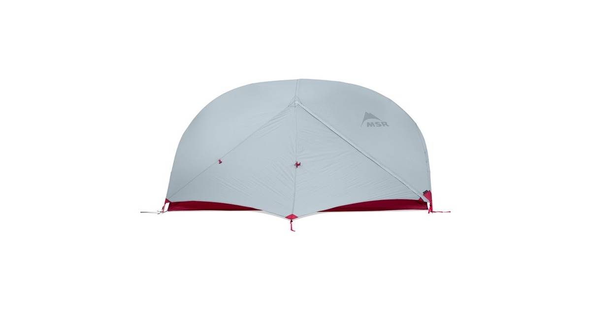 MSRHubba Hubba NX 2-Person Backpacking Tent  (Lichtgrijs/rood)