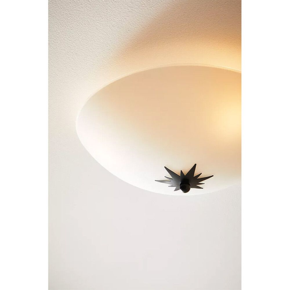 PLAFOND MARKSLÖJD ROSE 35CM HVIT/SVART