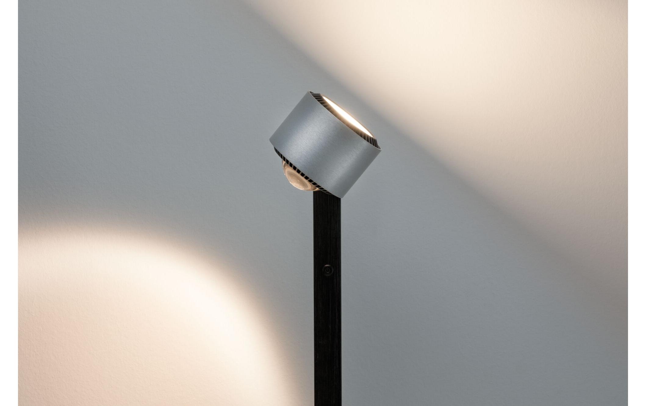 Stehleuchte LED Aldan<br>Höhenverstellbare Stehleuchte aus gebürstetem Aluminium
