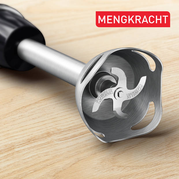 Tefal HB6738 staafmixerset Quickchef+ rvs/zwart 1.000W