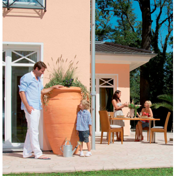Garantia regenton Amfoor terracotta kunststof 250 L