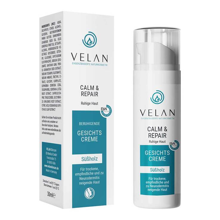Velan calm & repair Gesichtscreme ruhige Haut, 30 ml