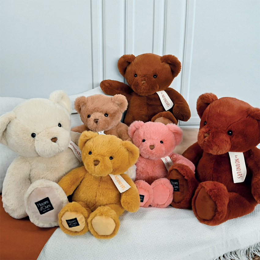 Nounours en peluche noisette 28 cm