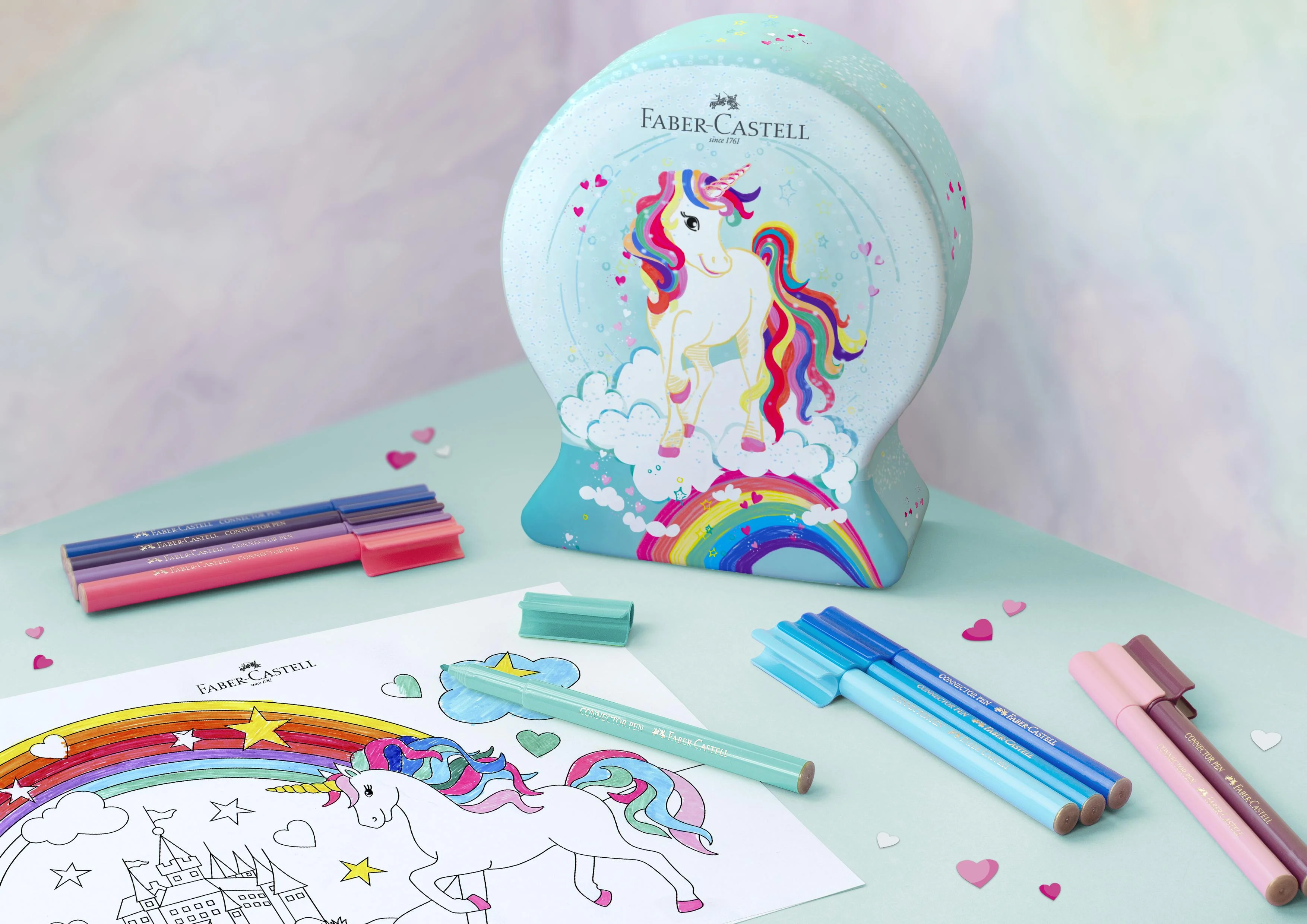 Faber-Castell - Fibre-tip pen Connector unicorn (155544)