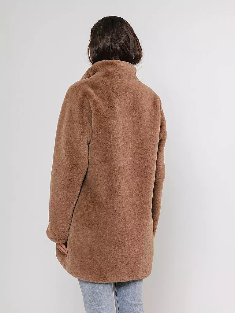 RINO&PELLE Mantel in Felloptik NONNA camel
