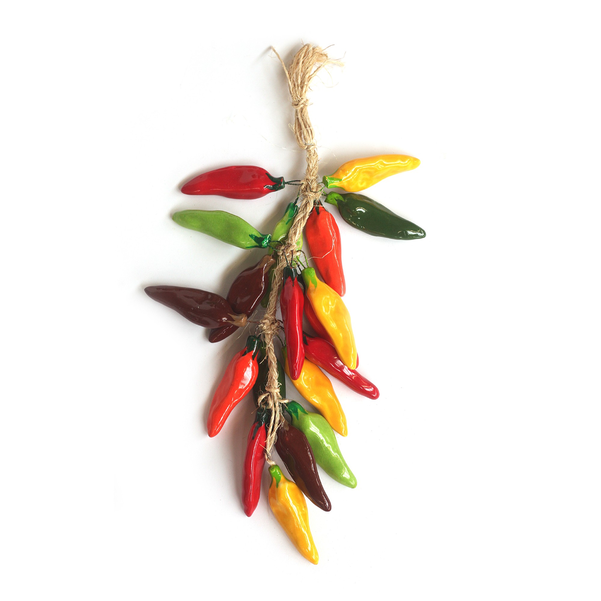 Pepperoni-Zopf Keramik, multicolor, H 35 cm, T 13 cm, B 13 cm von fischer's lagerhaus
