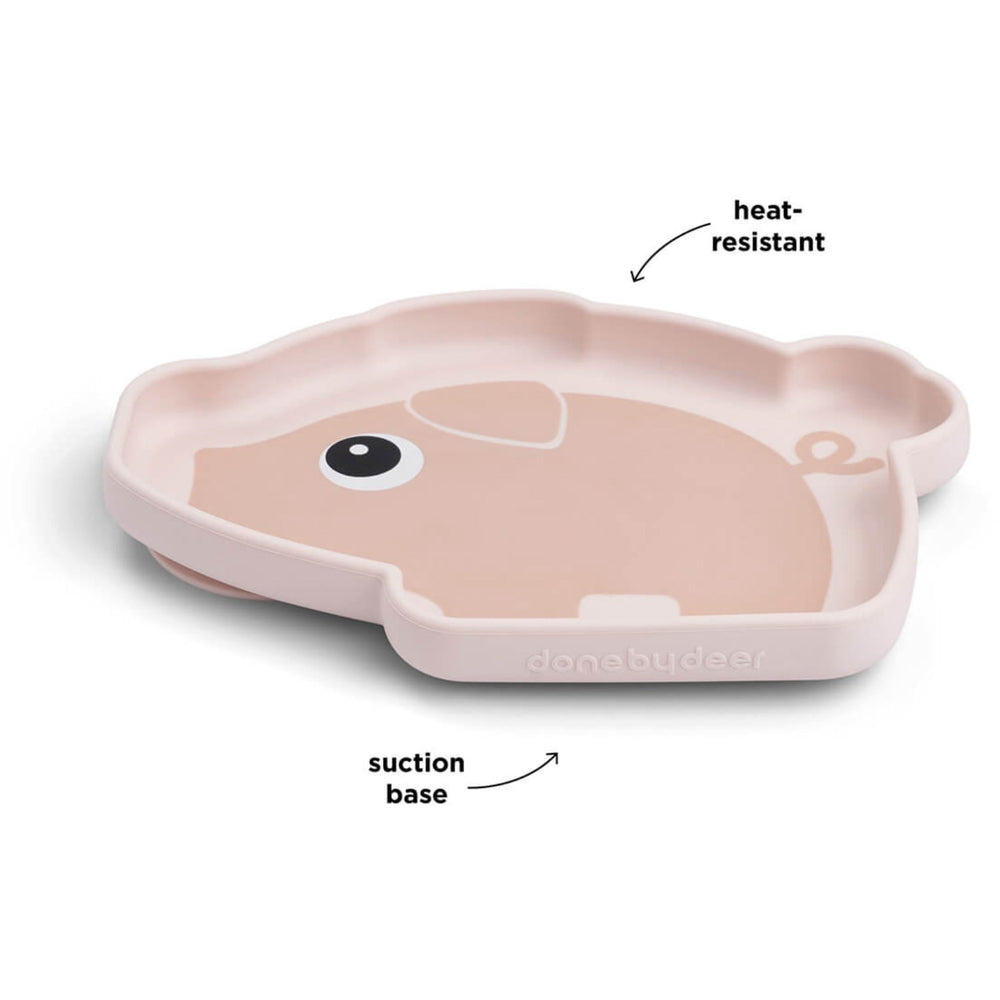 Køb DonebyDeer Pudder Silicone Stick&Stay Tallerken Pigee
