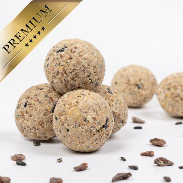 Lyra Pet® Meisenknödel aus der Alb-Mühle ohne Netz à 85 g inkl. Spender - Vollkorn & Früchte