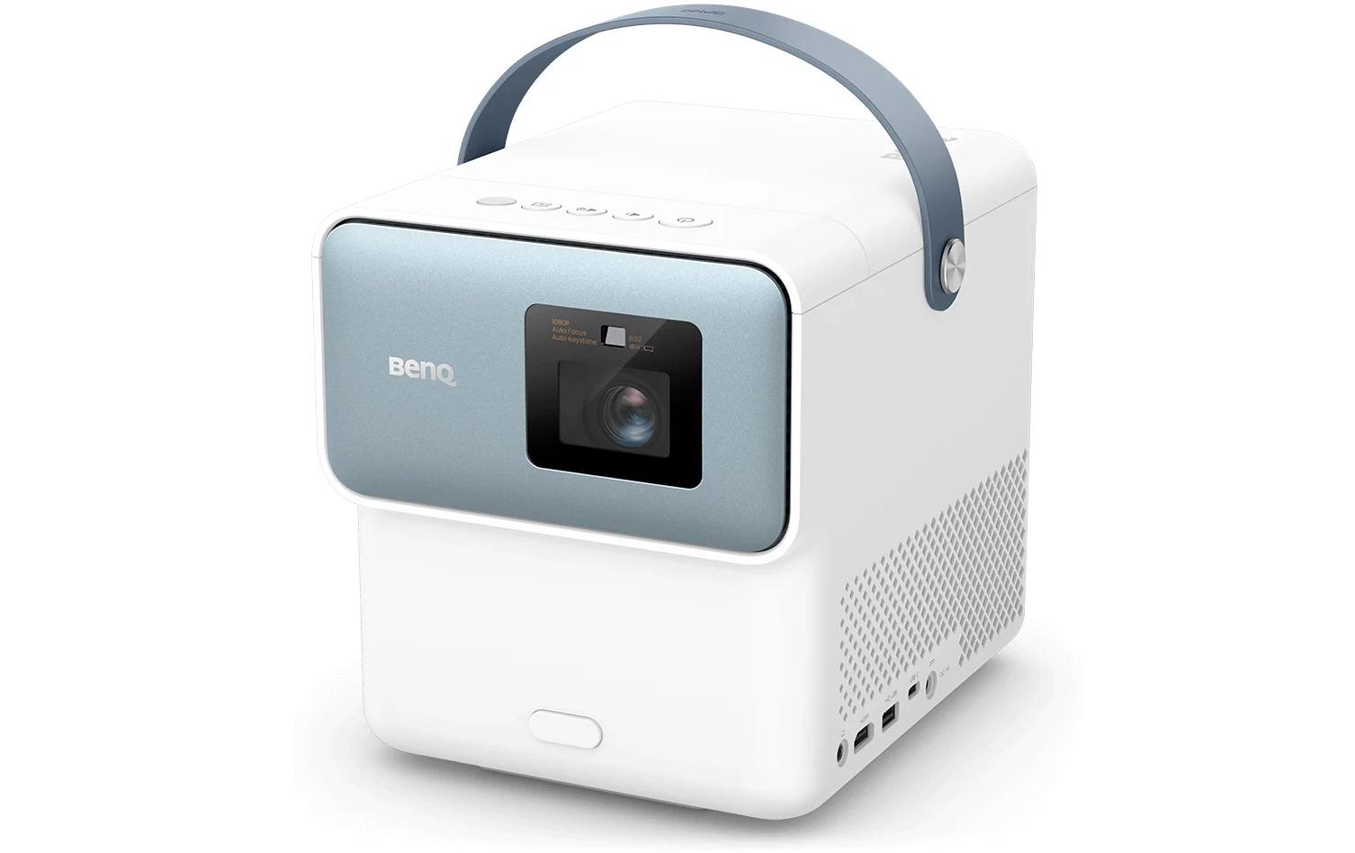 Projektor GP100<br>Tragbarer Beamer mit kraftvollem Bass für Streaming & Gaming