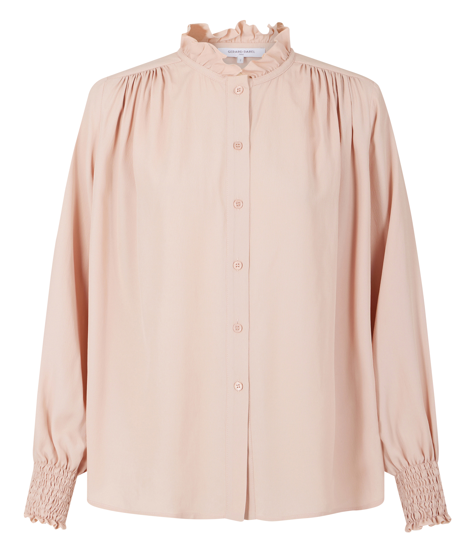 BELY - Chemise col victorien droit | Rouge