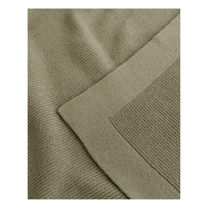 Hvid Couverture Gust Laine Mérinos | Vert kaki