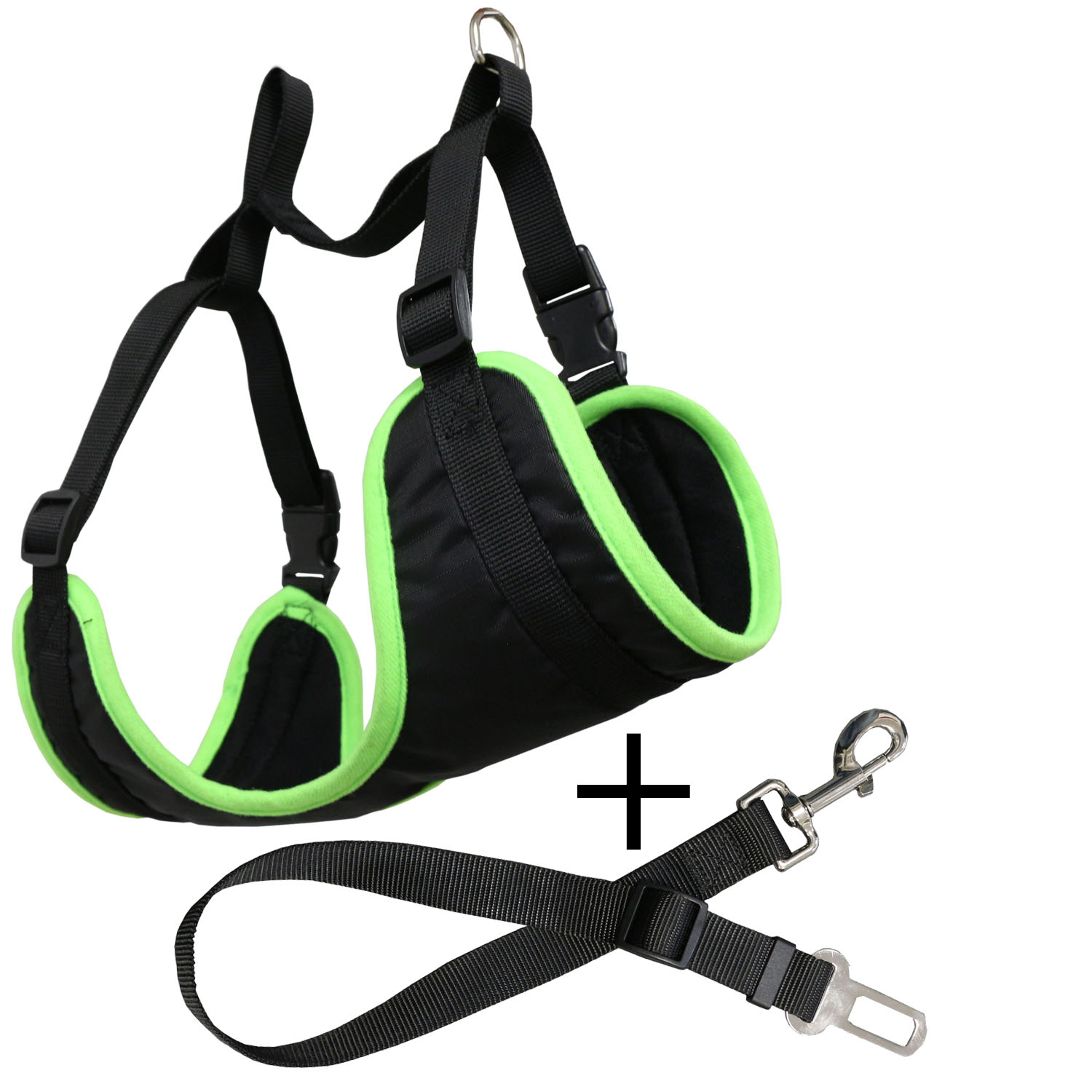 Cinto de segurança ajustável para cães Yatek, compatível com a maioria dos veículos, material resistente, tamanho G.