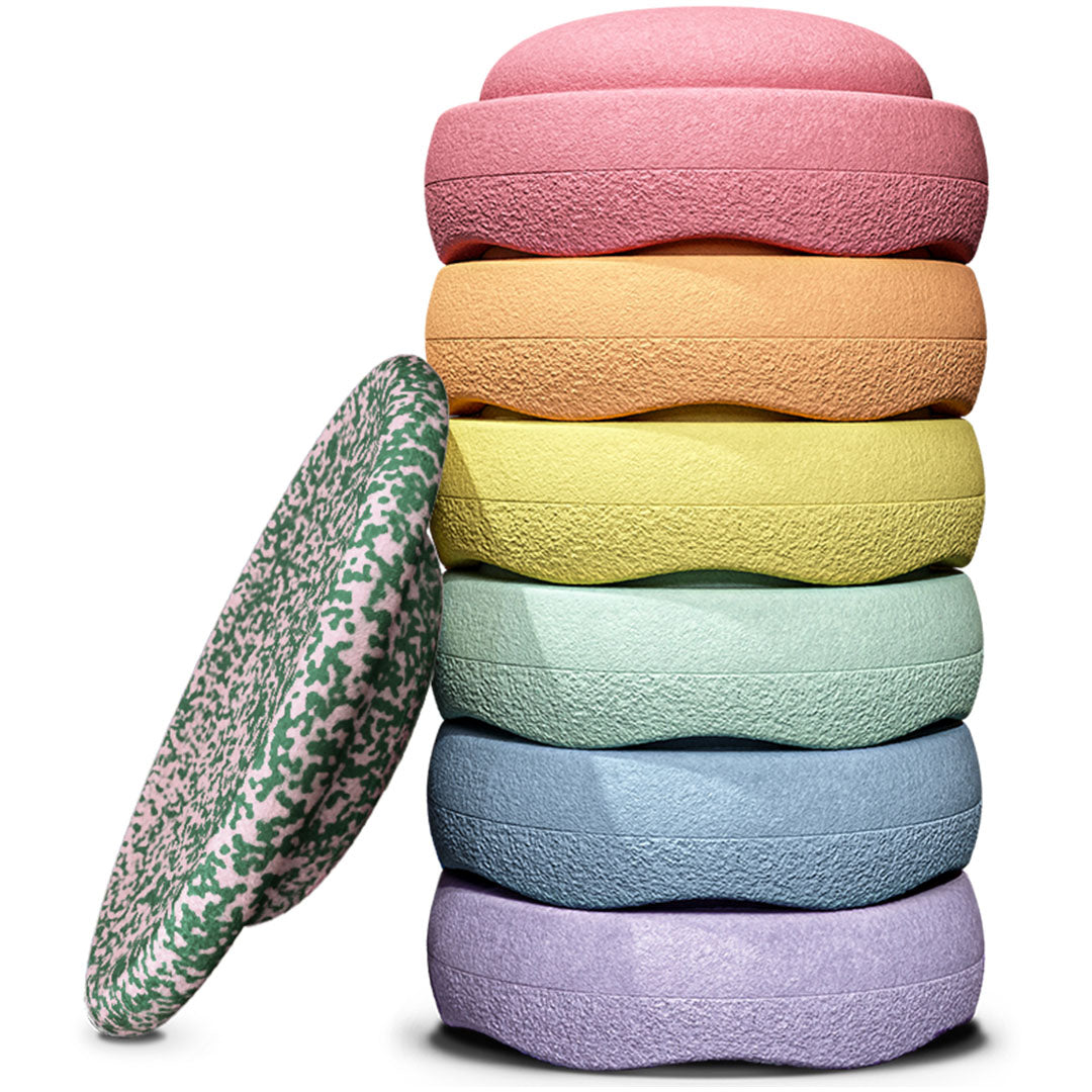 stapelstein christmas special rainbow - pastel - blush
