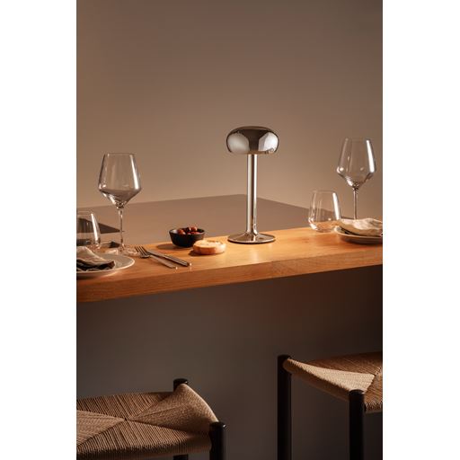 Eva Solo Emendo LED Batteri Bordlampe, Chrome