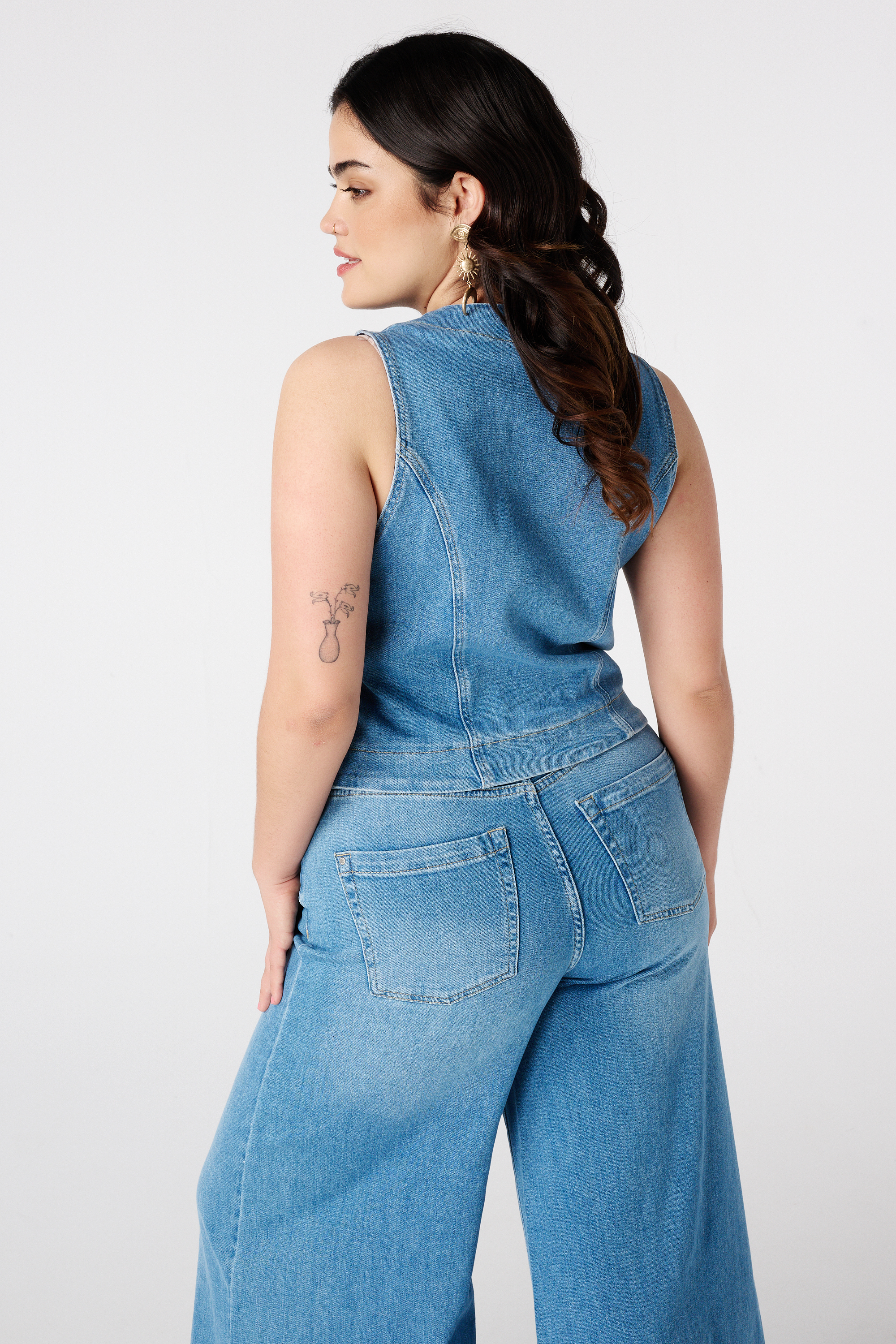 Gilet denim Stonewash Denim