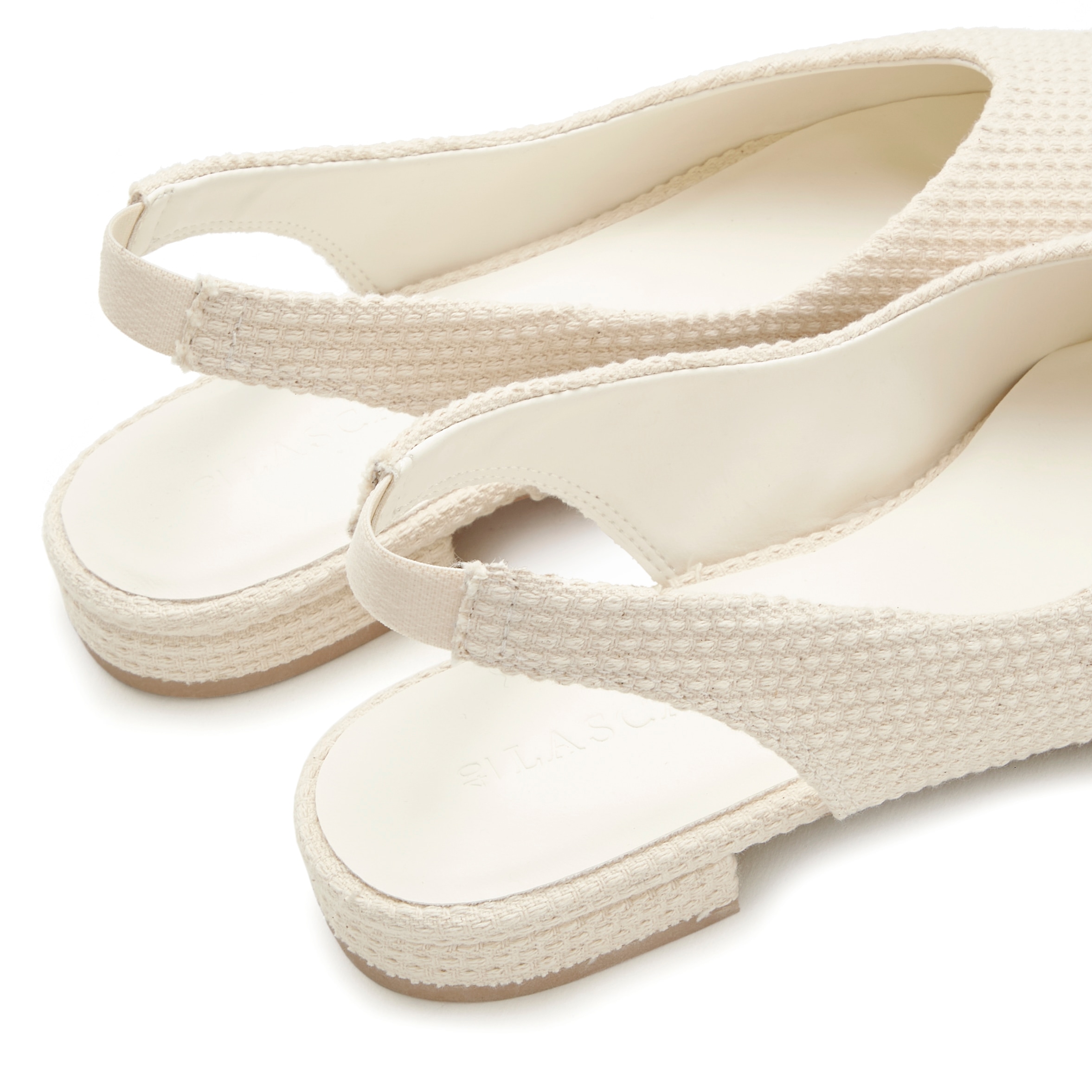 LASCANA Ballerina »Sling-Ballerina, Sandale,«  mit elastischem Riemchen aus Textil VEGAN