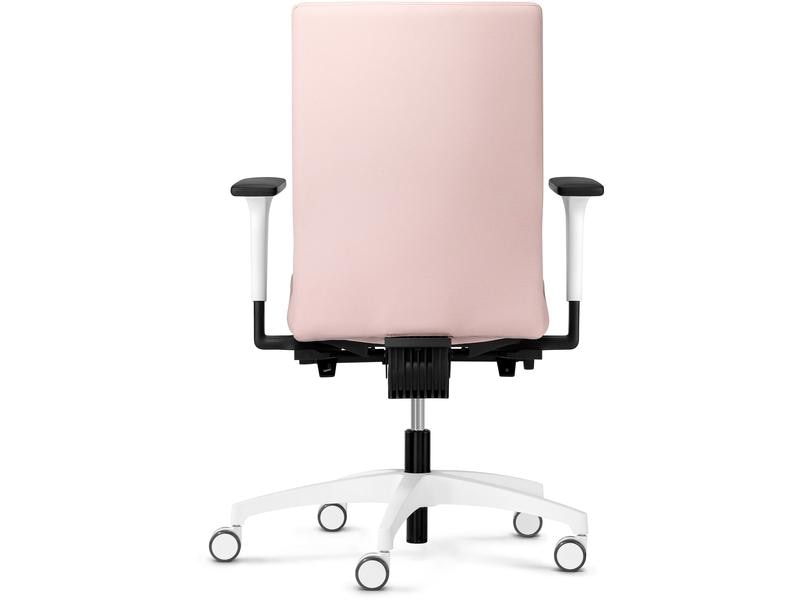 Dauphin Bürostuhl Just Evo Cozy mit Polsterrücken, Pink Schreibtischstuhl für Büro und Homeoffice