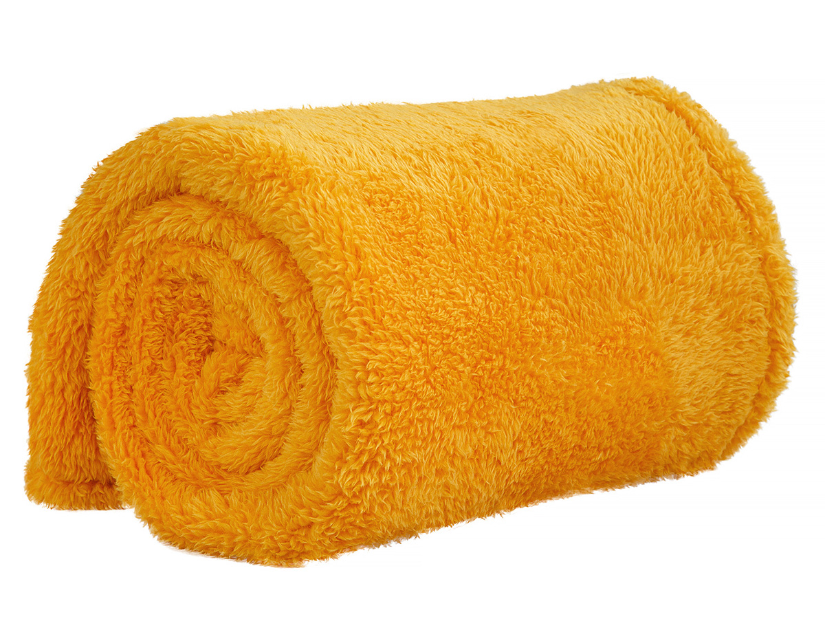 DoubleDry Teddy 130 x 170 cm plaid - Yellow
