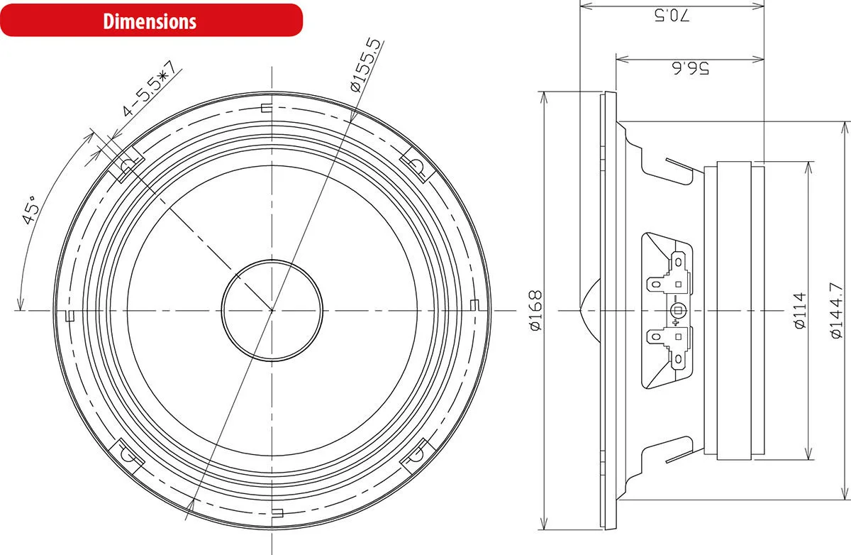 MTX RTX654 (la pièce) Haut-parleurs voiture