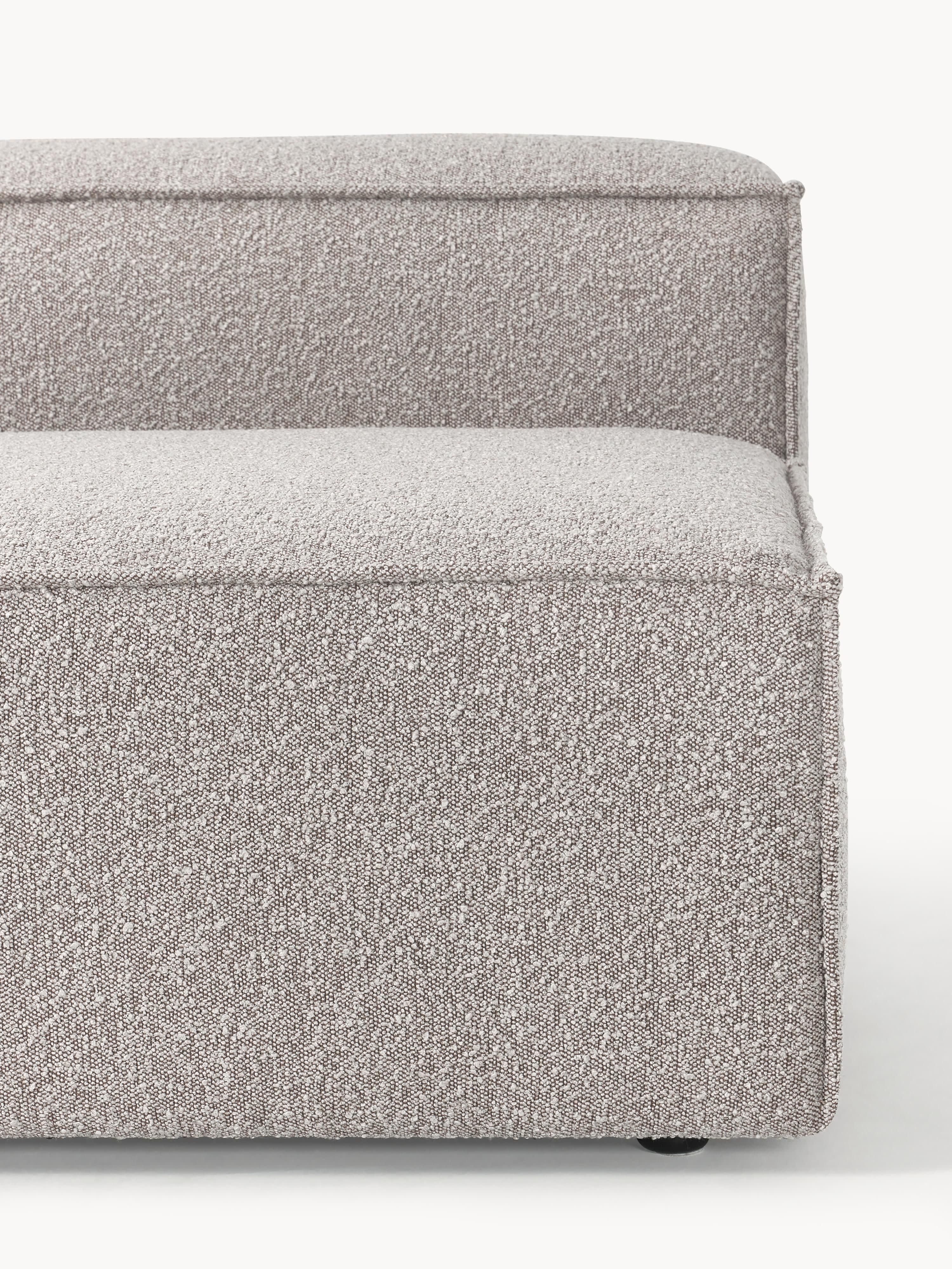 Chaise longue module Lennon van bouclé