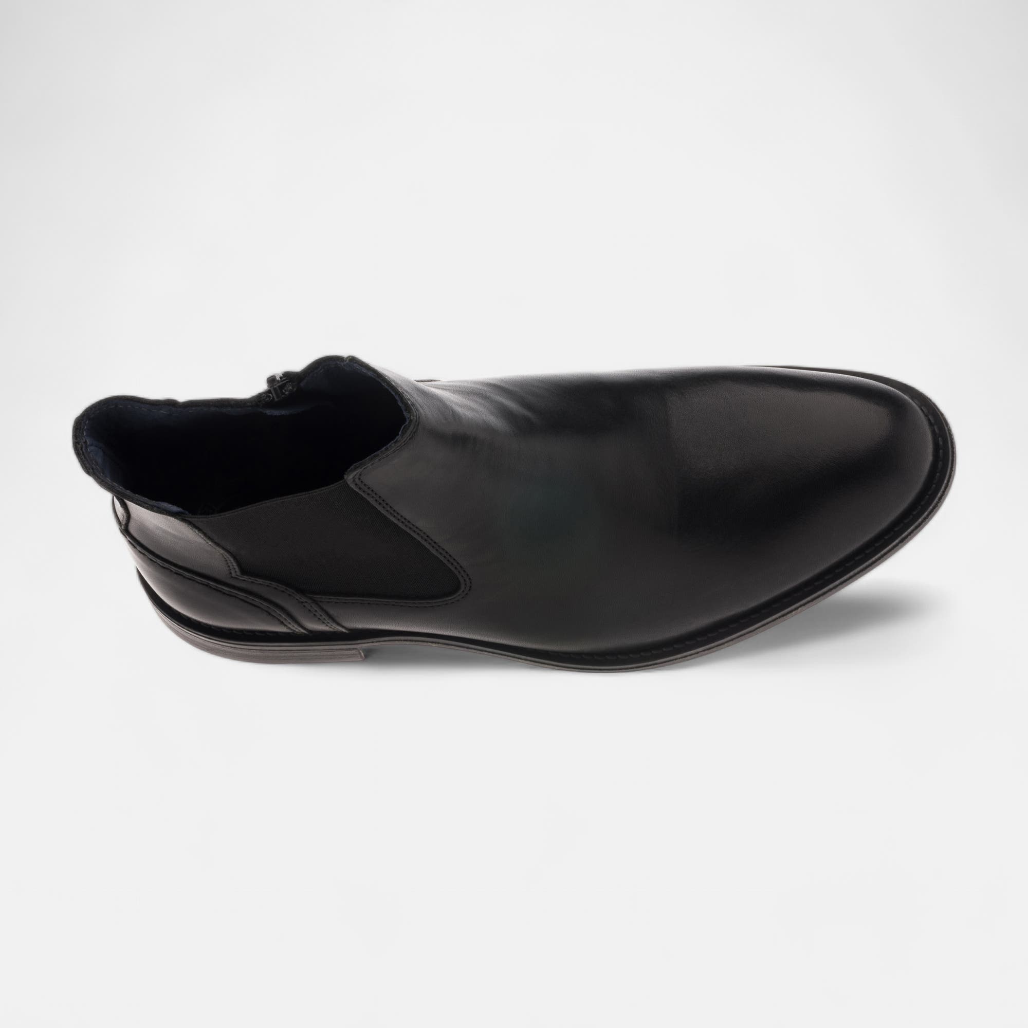 Boots chelsea Homme en cuir noir