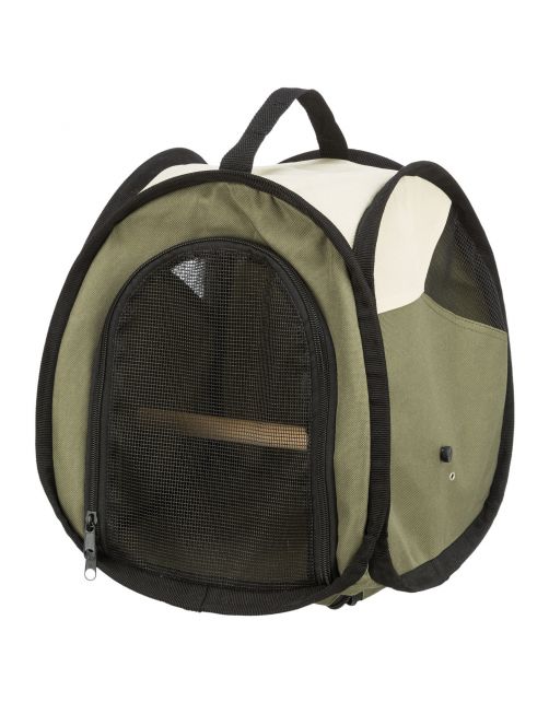 Trixie Vervoerstas - Vogeltransporttas - 27x32x27 cm Olijfgroen Beige