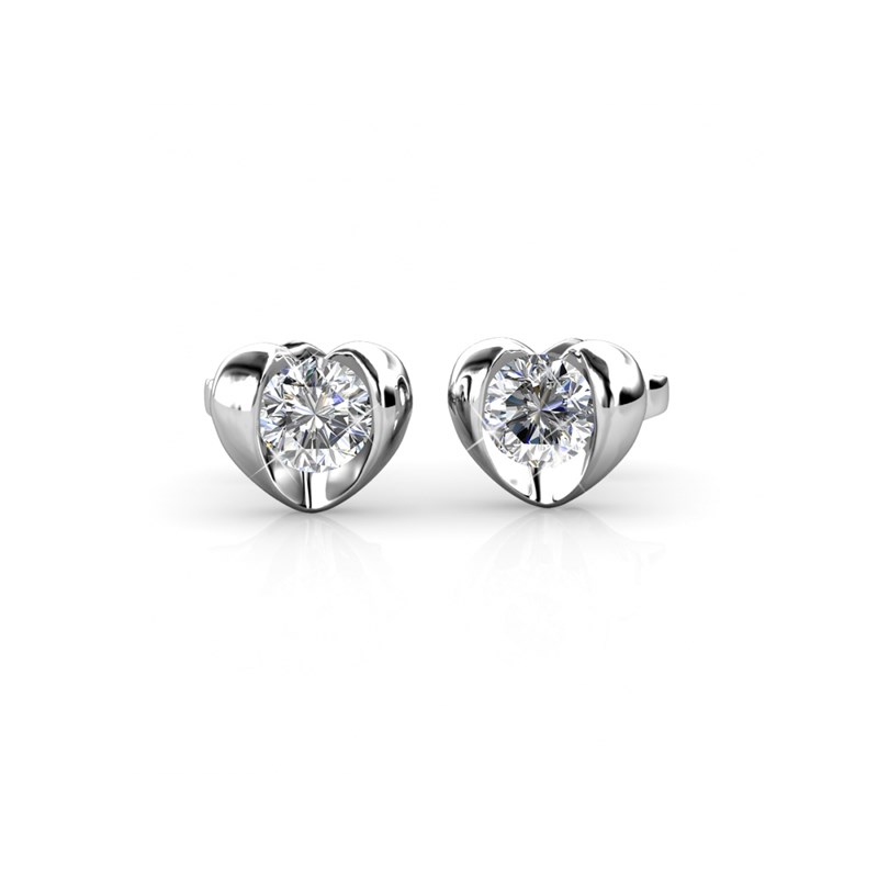 Parure Simply Love - Argent et Cristal