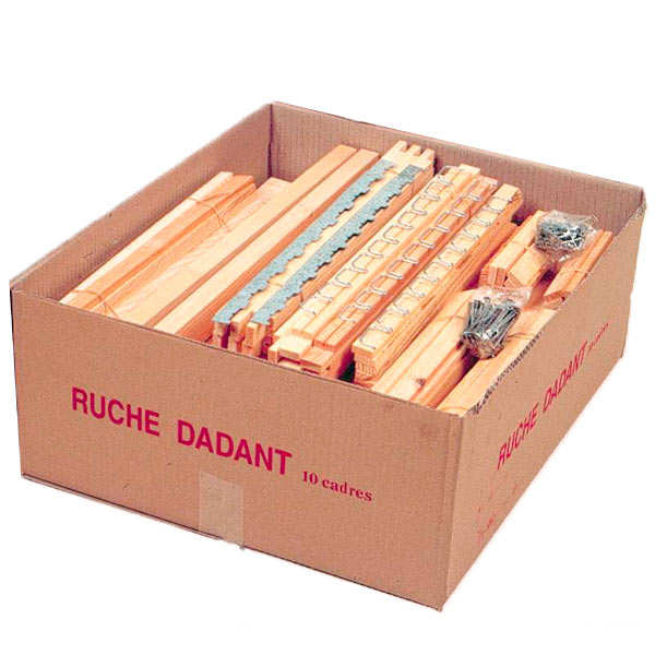 Ruche dadant 10 cadres en épicéa en kit