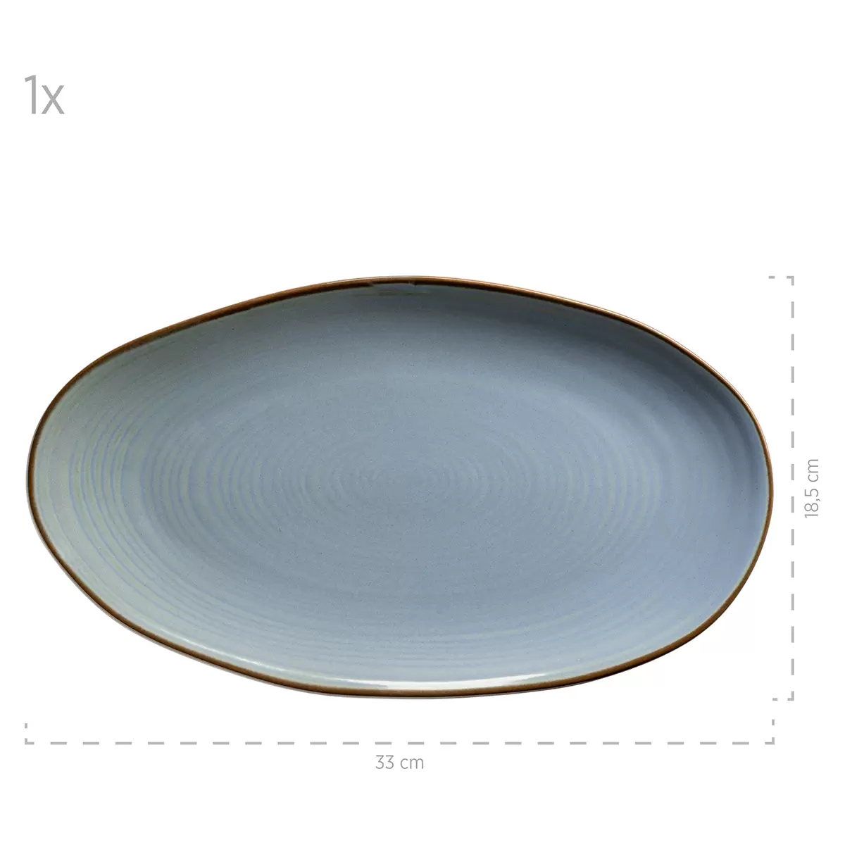 Servierplatten-Set 3tlg. NOTTINGHAM Blau