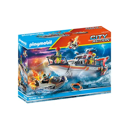 PLAYMOBIL® 70140 City ActionSeenot: Löscheinsatz mit Rettungskreuzer