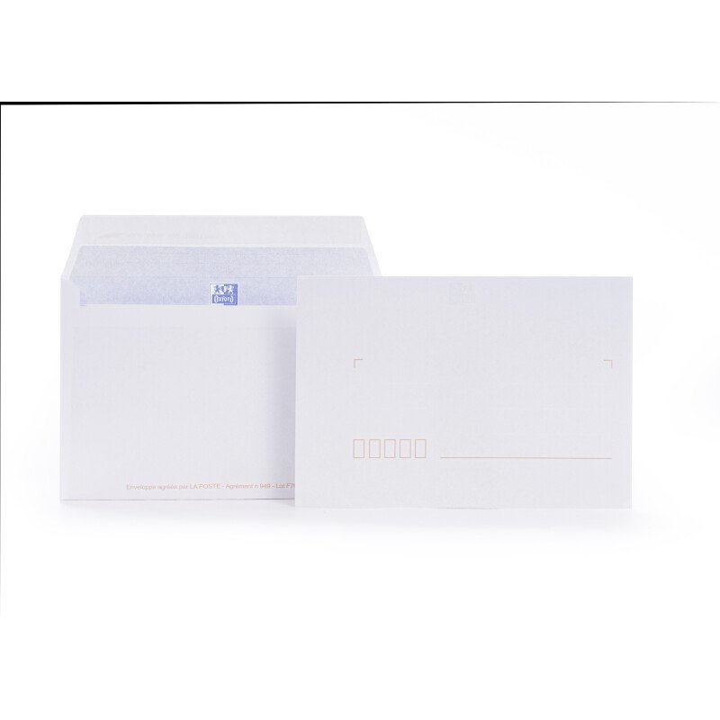 Bloc D EnveloPPe Oxford 114X162 X50 Auto Adhesive Precasee Ouv Facile Invio